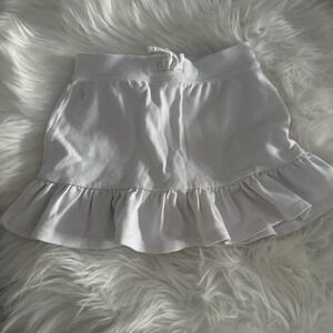 Ralph Lauren EUC Skort XS Golf Tennis White Pleated Athleisure Skort Girls 5‎